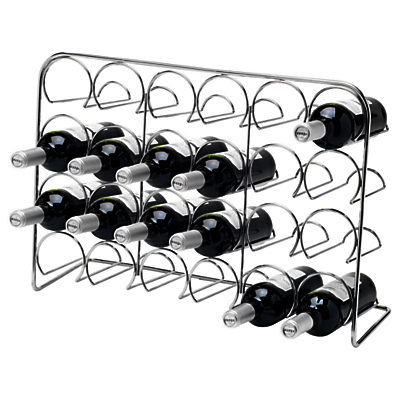 Hahn Pisa 24 Bottle Wine Racks Chrome